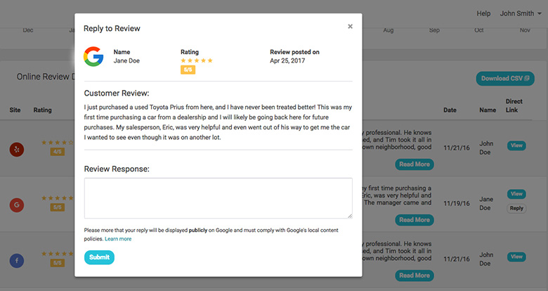Google Review Reply