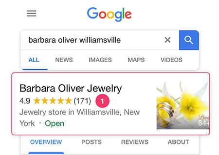 Google mobile search reviews